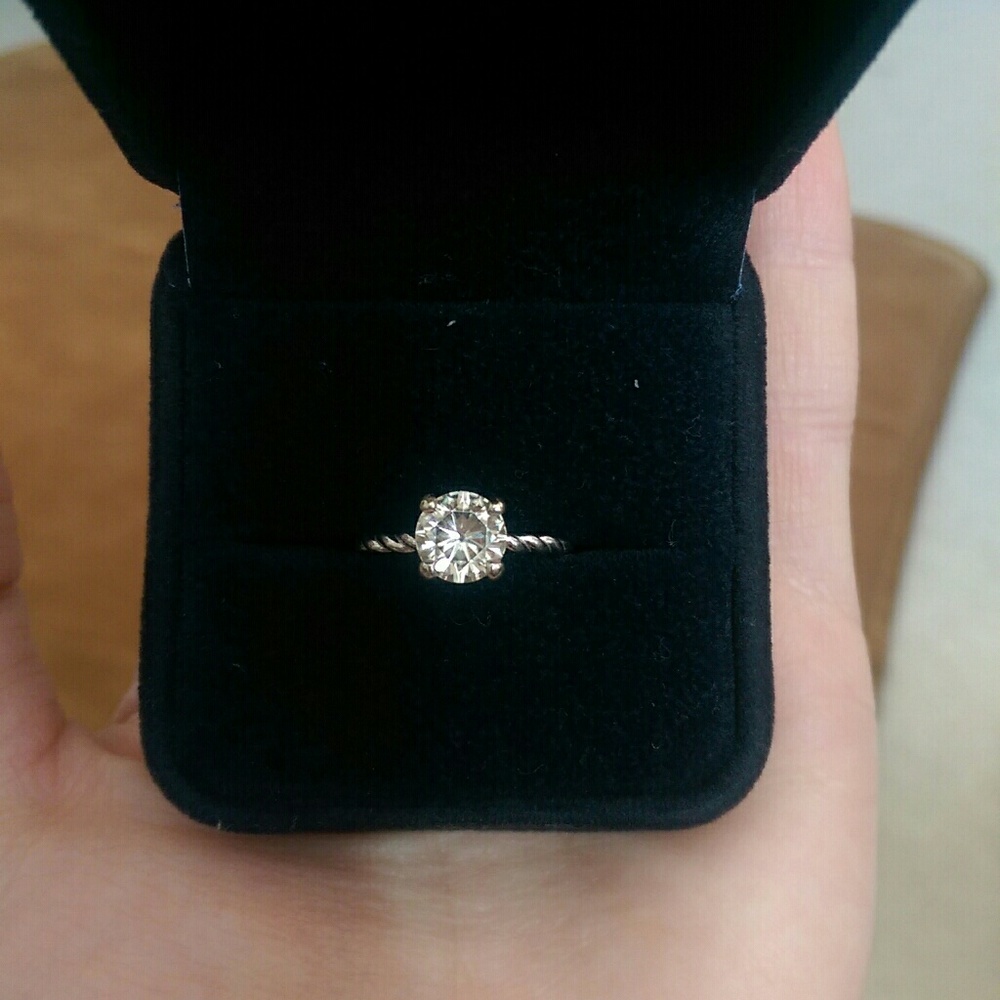 1.25c Forever Brilliant Round Moissanite Solitaire